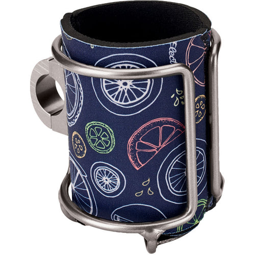 Wired Can Holder w/ Koozie Silver - Newport Cruisers