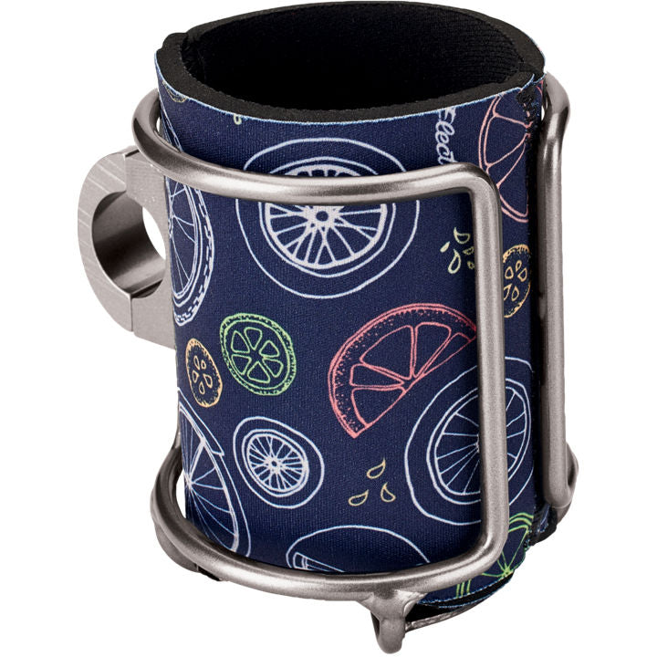 Wired Can Holder w/ Koozie Silver - Newport Cruisers