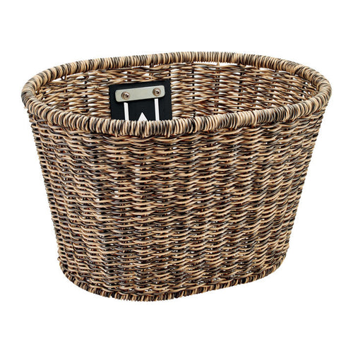 Plastic Woven Basket Light Brown/Black       Available  10.24.20 - Newport Cruisers