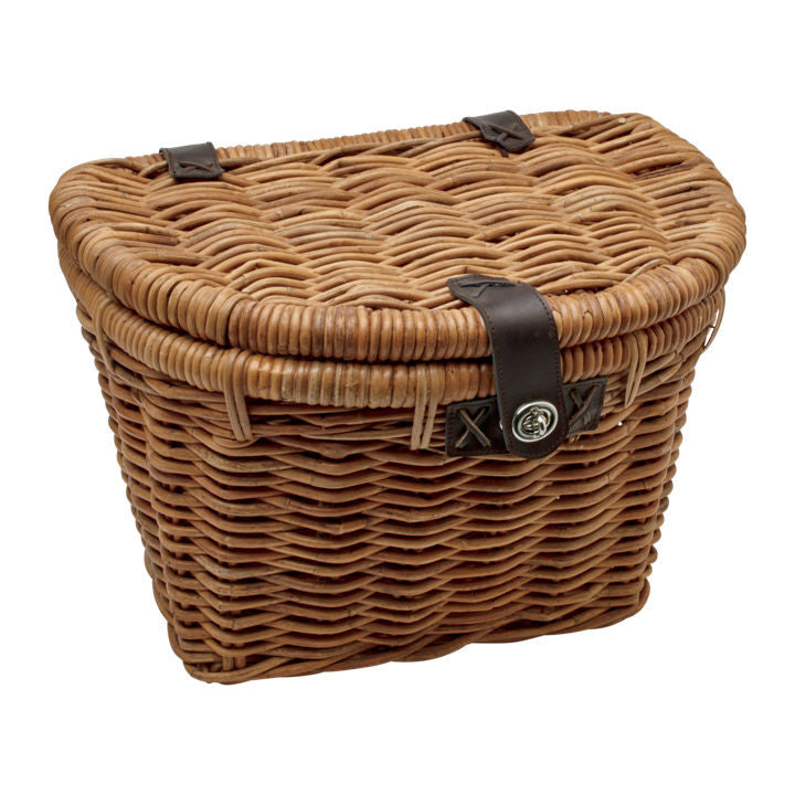 Rattan Woven Basket With Lid Natural                                                                               Eta 11.25.20 - Newport Cruisers