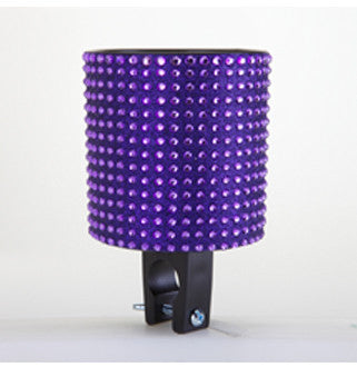 Purple Black Rhinestone Cup Holder - Newport Cruisers