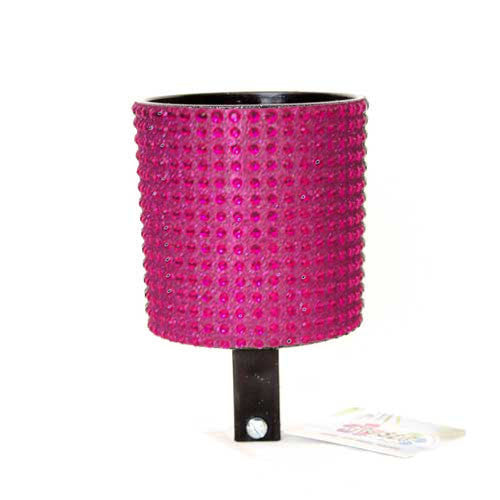 Hot Pink Black Rhinestone Cup Holder - Newport Cruisers