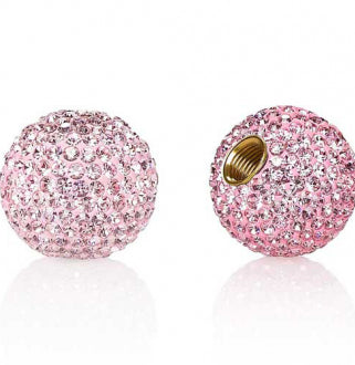 Light Pink Crystal Valve Caps - Newport Cruisers