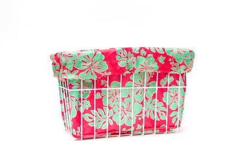 Coral Ray Hibiscus Basket Liner - Newport Cruisers